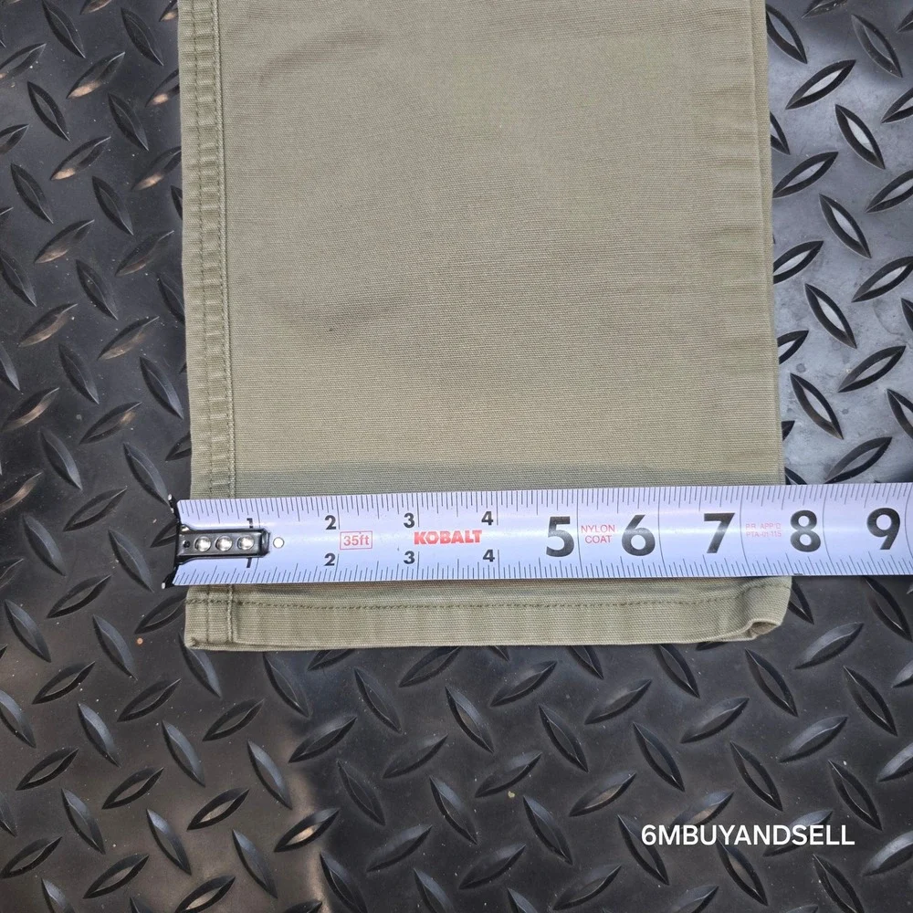 Stio Rivet Canvas Pants Mens 32S Khaki Tan Organic Cotton Stretch Outdoor 2335